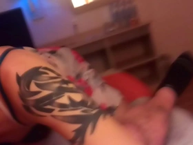 Young Asian boy gives blow job