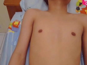 Hot solo action with fingering and handjob in this Hansel Thio video.