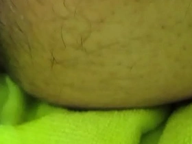 Solo boy tries out anal masturbation with electro and dildo