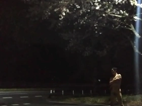 Outdoor Japanese gay amateur exhibitionist show