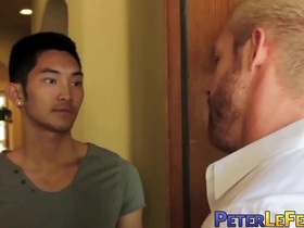 Petel and LeFever's intense gay encounter with a muscular stud