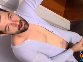 Mickey Waters, the attractive straight thug, indulges in self-pleasure and climax