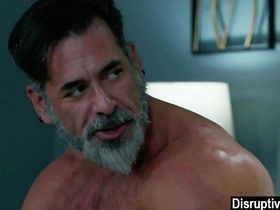 A youthful gay lad receives a sensual massage from his mature stepfather, leading to a steamy sexual encounter.