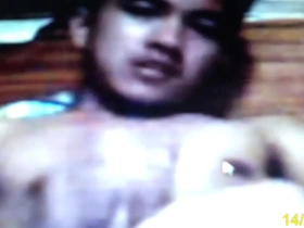 Filipino guy of Asian descent masturbates alone