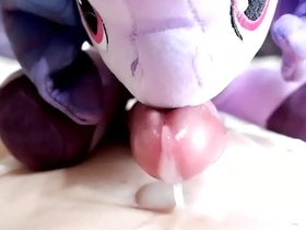 Cute Izzy Moonbow pleasures her owner with toy masturbation and blowjob