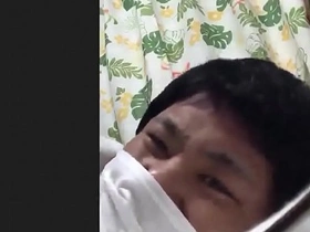 Overcoming bronchitis: a steamy gay masturbation session
