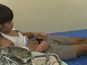 Sizzling hot doctor and twink action in the medical room