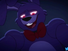 Foxy and Bonnie's romantic escapade in the world of FNAF cartoons